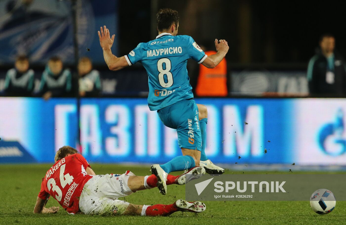 Football. Russian Premier League. Zenit vs. Spartak