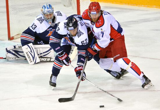 Kontinental Hockey League. Metallurg Magnitogorsk vs. CSKA