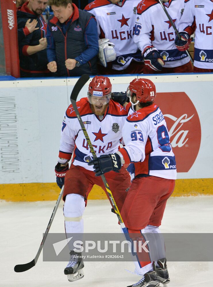 Kontinental Hockey League. Metallurg Magnitogorsk vs. CSKA