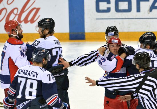 Kontinental Hockey League. Metallurg Magnitogorsk vs. CSKA