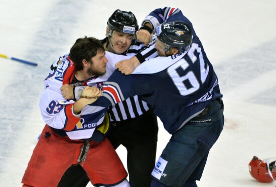 Kontinental Hockey League. Metallurg Magnitogorsk vs. CSKA