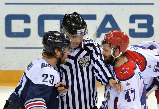 Kontinental Hockey League. Metallurg Magnitogorsk vs. CSKA