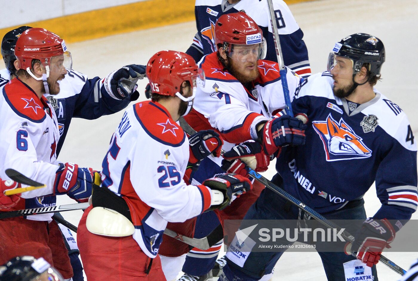 Kontinental Hockey League. Metallurg Magnitogorsk vs. CSKA