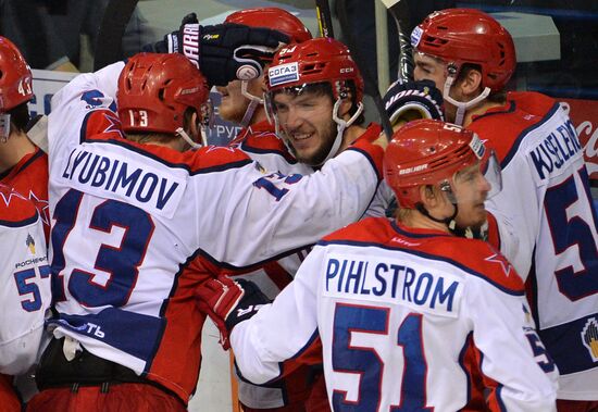 Kontinental Hockey League. Metallurg Magnitogorsk vs. CSKA