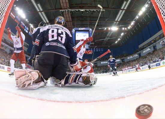 Kontinental Hockey League. Metallurg Magnitogorsk vs. CSKA