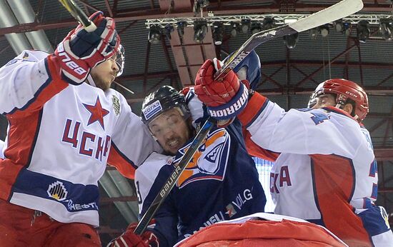 Kontinental Hockey League. Metallurg Magnitogorsk vs. CSKA