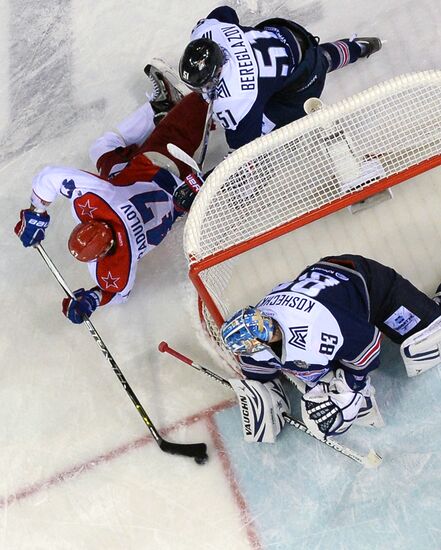 Kontinental Hockey League. Metallurg Magnitogorsk vs. CSKA