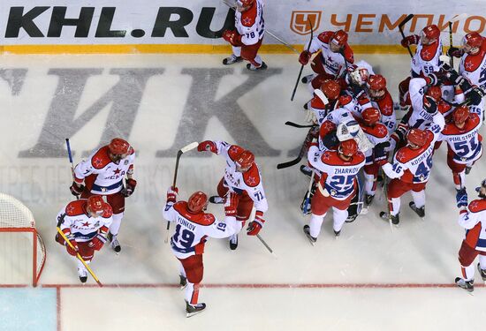 Kontinental Hockey League. Metallurg Magnitogorsk vs. CSKA