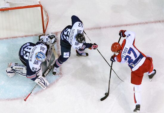 Kontinental Hockey League. Metallurg Magnitogorsk vs. CSKA