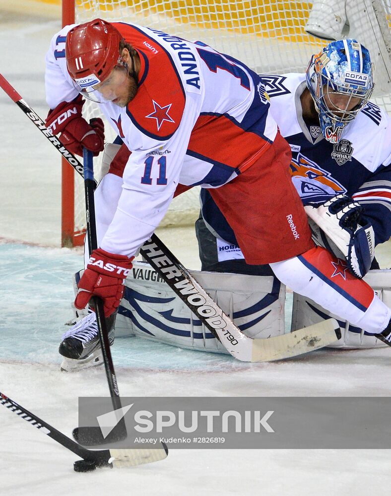 Kontinental Hockey League. Metallurg Magnitogorsk vs. CSKA