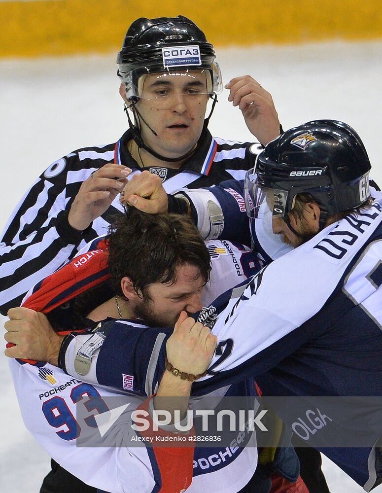 Kontinental Hockey League. Metallurg Magnitogorsk vs. CSKA