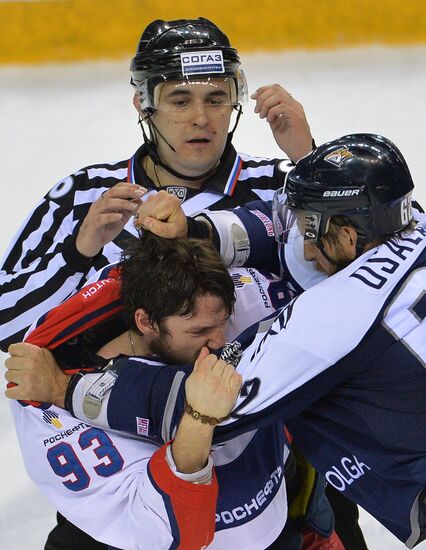 Kontinental Hockey League. Metallurg Magnitogorsk vs. CSKA