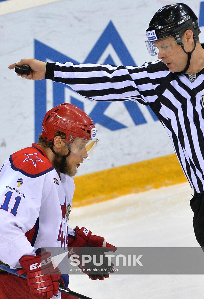 Kontinental Hockey League. Metallurg Magnitogorsk vs. CSKA