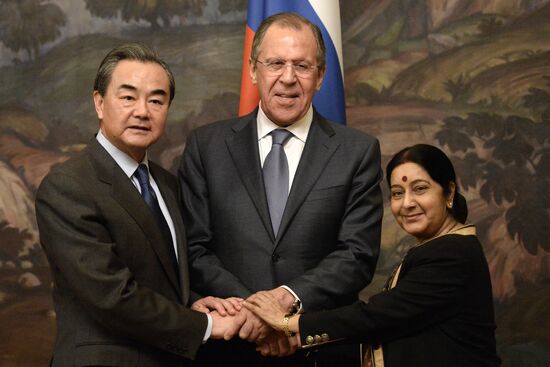 Plenary meeting of Russian, Indian and Chinese (RIC) foreign ministers