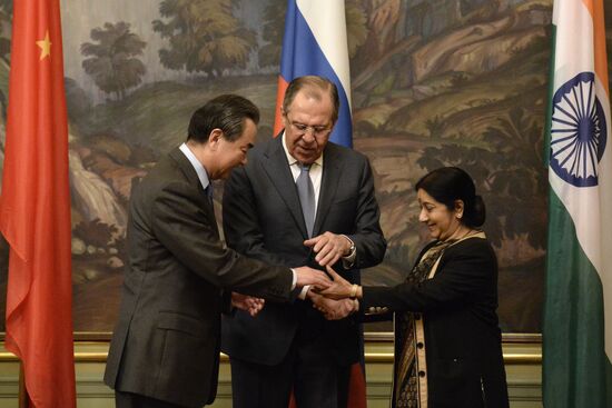 Plenary meeting of Russian, Indian and Chinese (RIC) foreign ministers
