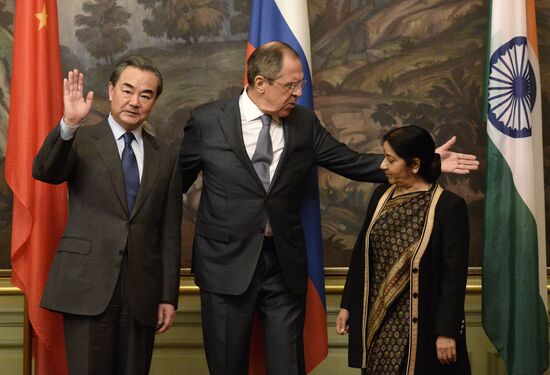 Plenary meeting of Russian, Indian and Chinese (RIC) foreign ministers