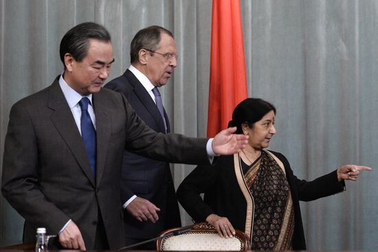 Plenary meeting of Russian, Indian and Chinese (RIC) foreign ministers