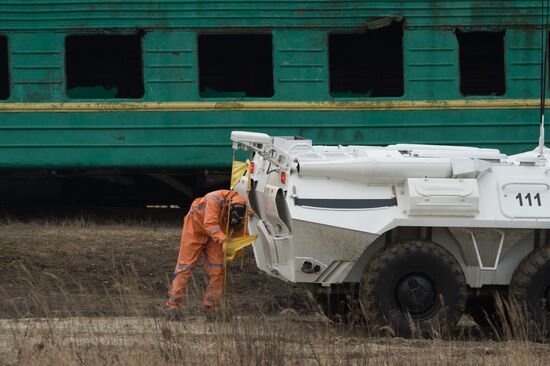 Emergencies ministry shows its technology for radiation-hit situation removal