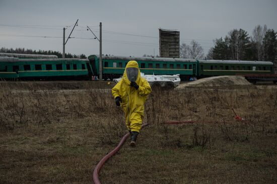 Emergencies ministry shows its technology for radiation-hit situation removal