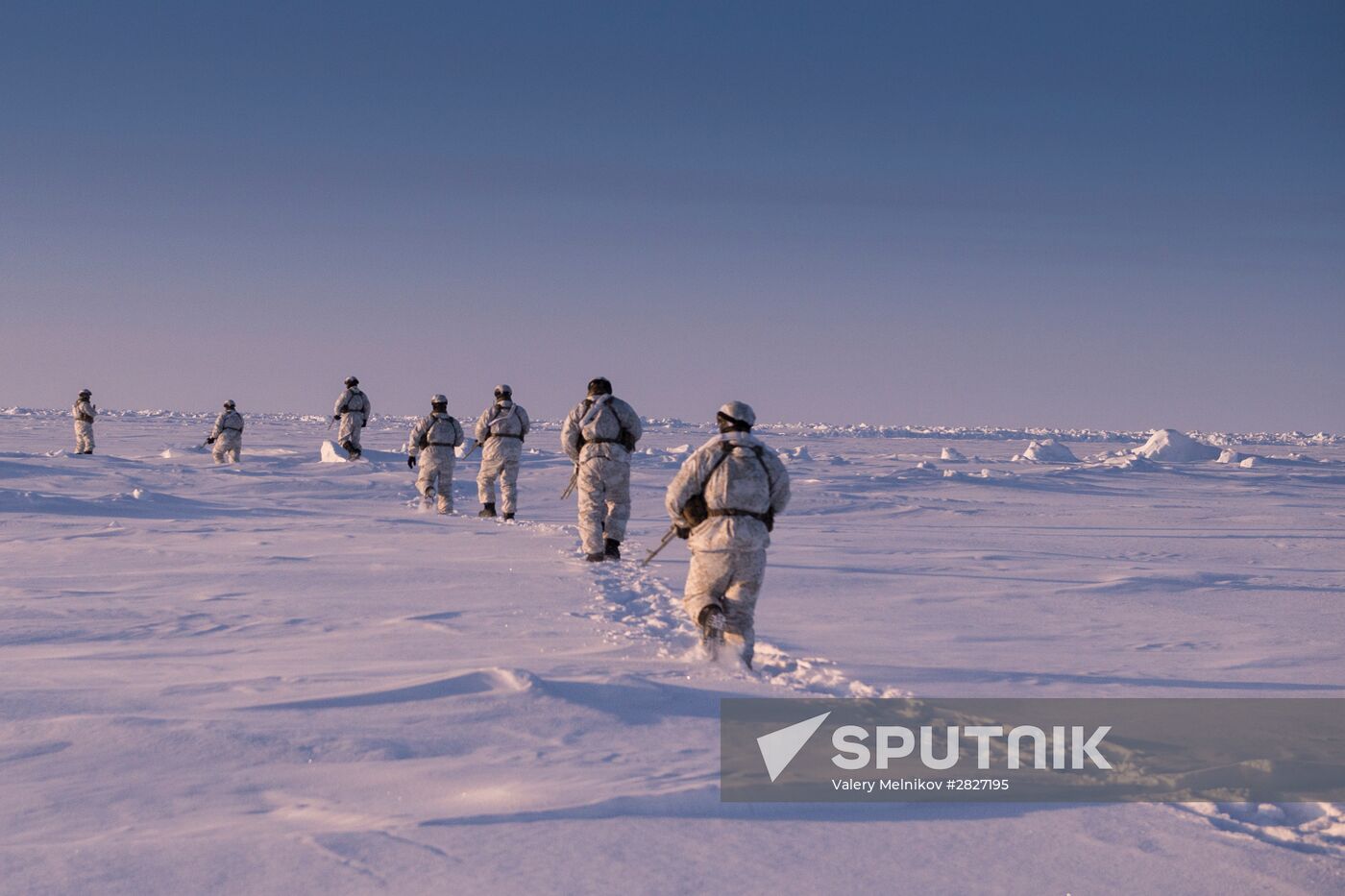 Drill of special ops unit of Chechen Republic near North Pole