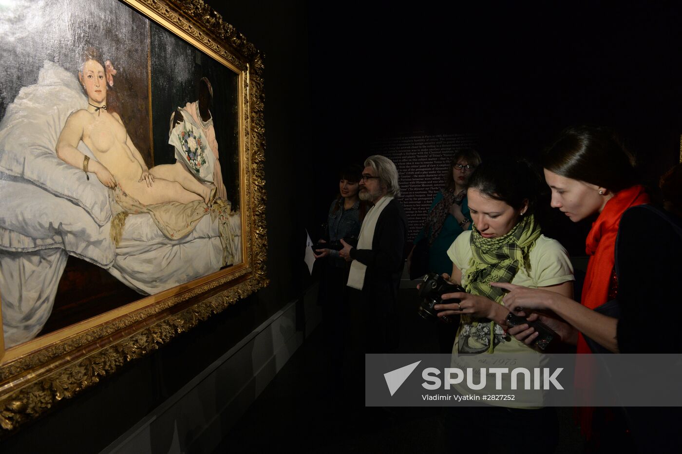 Show of Edouard Manet's "Olympia" from Parisian Musee d'Orsay collection