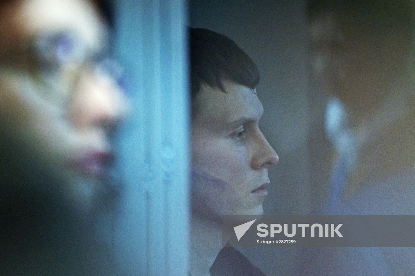 Sentence pronouncement at trial of Yevgeny Yerofeev and Alexander Alexandrov in Kiev