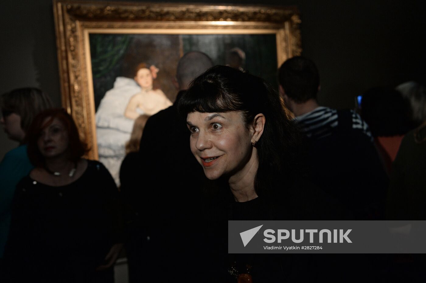 Show of Edouard Manet's "Olympia" from Parisian Musee d'Orsay collection