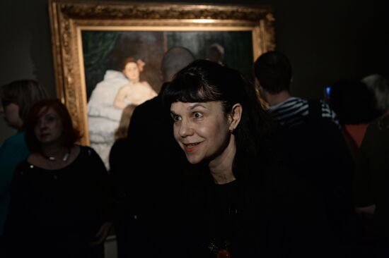 Show of Edouard Manet's "Olympia" from Parisian Musee d'Orsay collection