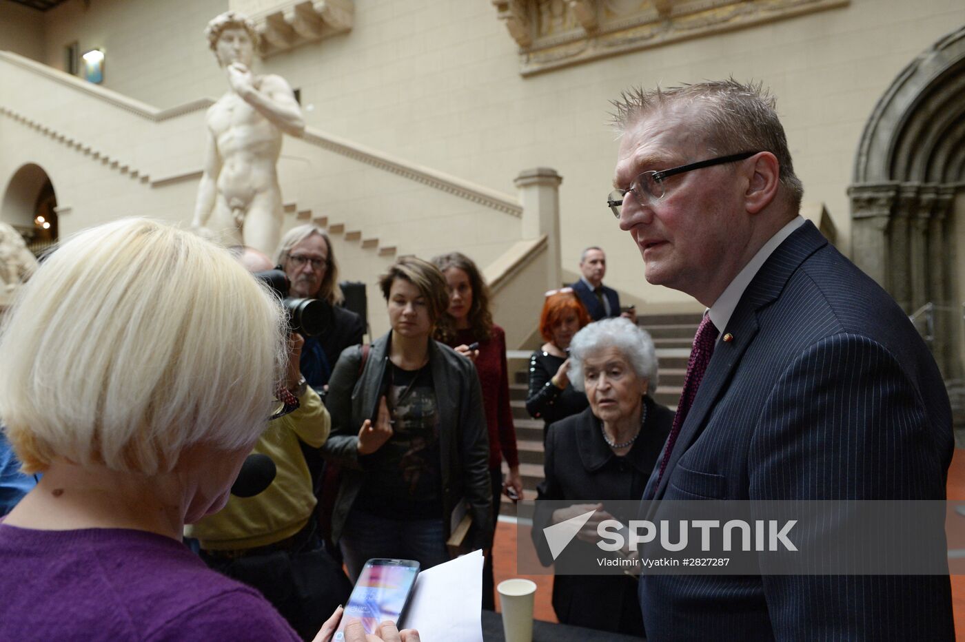 Show of Edouard Manet's "Olympia" from Parisian Musee d'Orsay collection