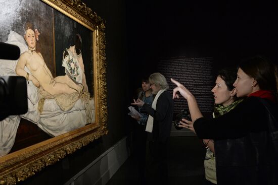 Edouard Manet's "Olympia" exhibition of Museum d'Orsay