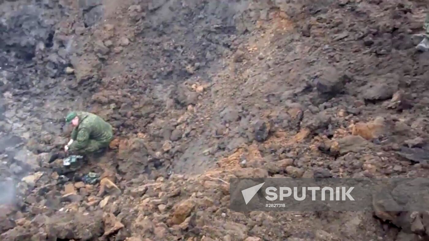 Iskander-M missile combat launch on test range in Astrakhan region