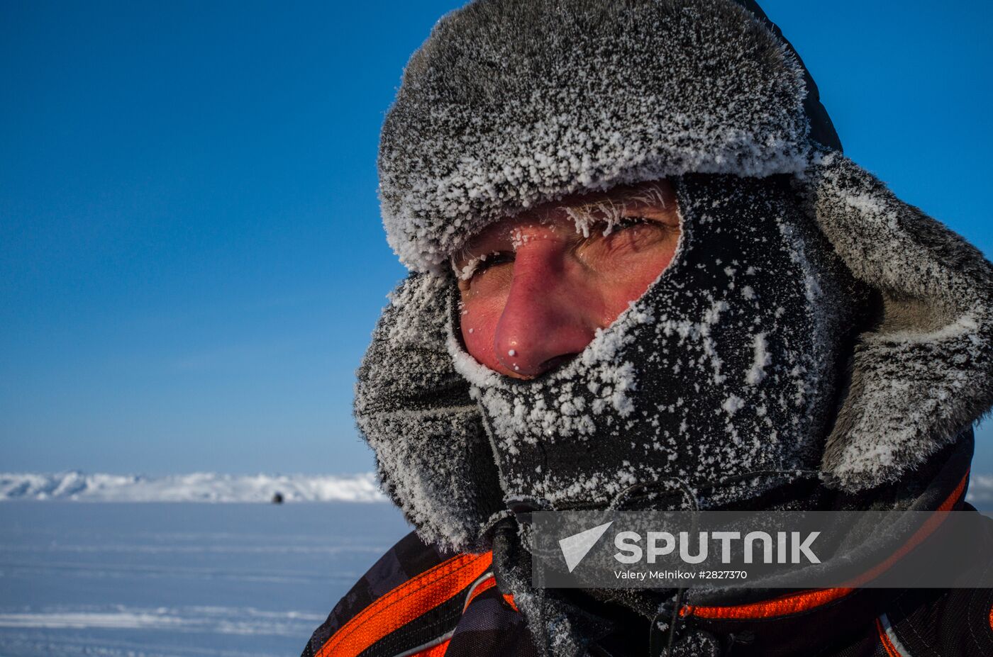 Barneo drift ice camp in Arctic
