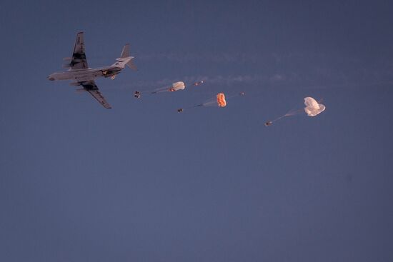 Barneo drift ice camp in Arctic