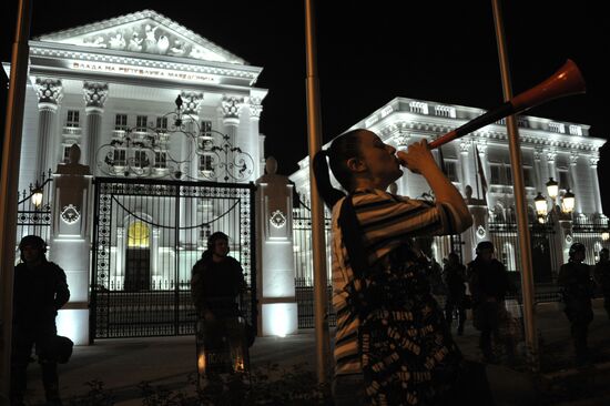 Protests in Macedonia