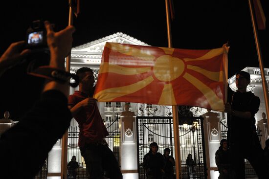 Protests in Macedonia