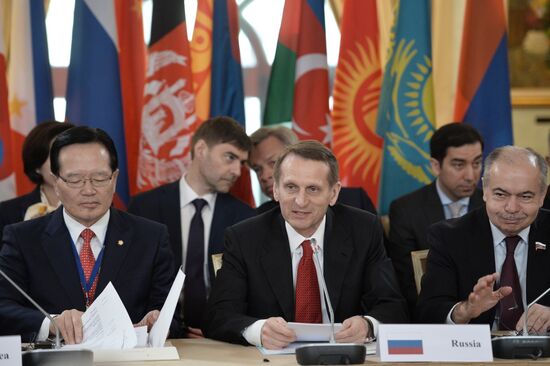 First meeting of speakers of Eurasian parliaments