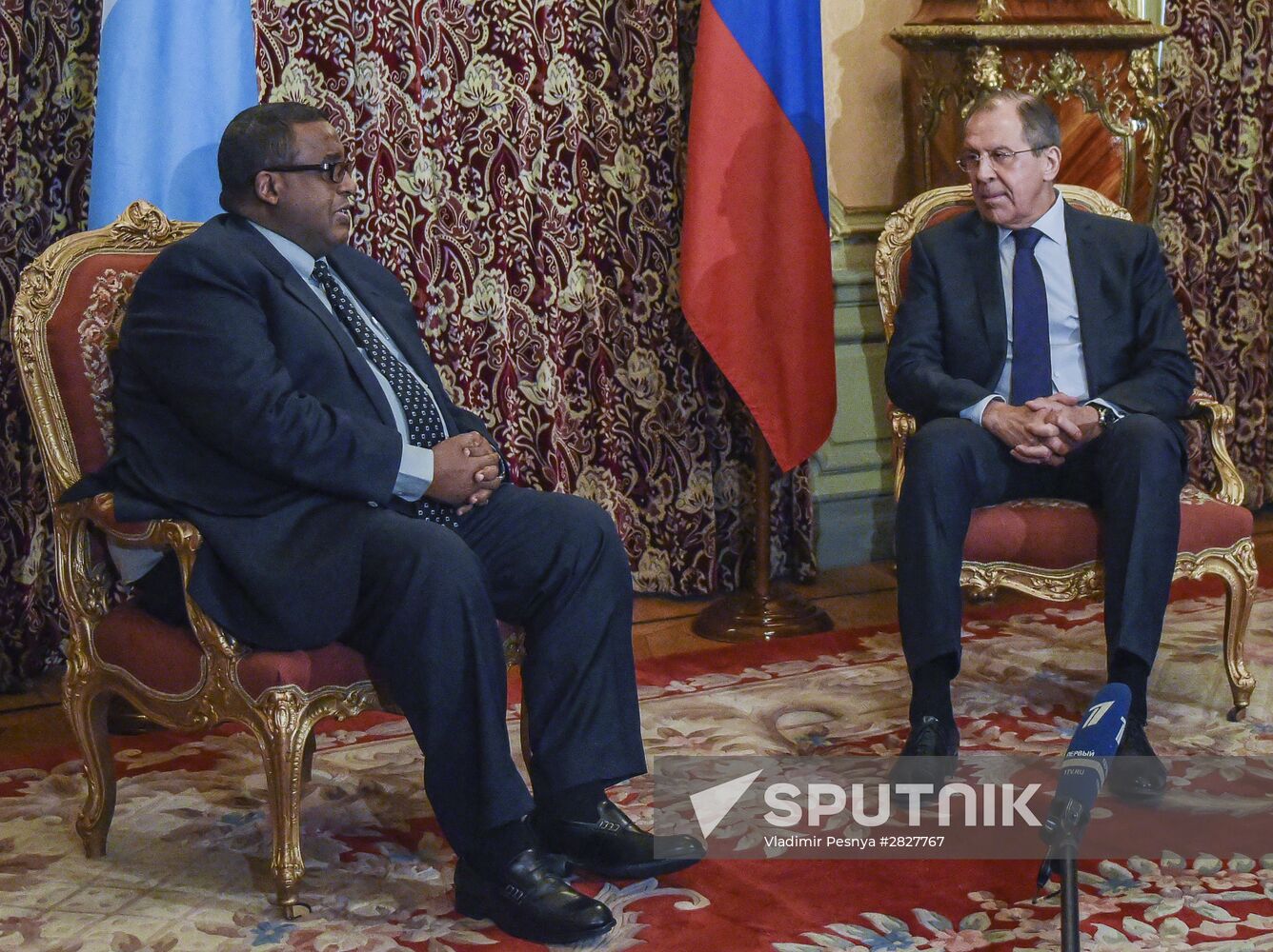 Russian Foreign Minister Sergey Lavrov meets with Somalia Prime Minister Omar Abdirashid Ali Sharmarke