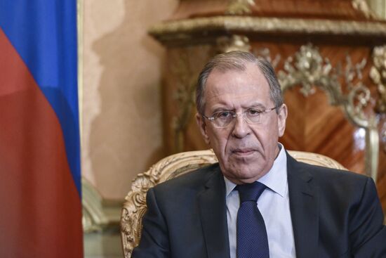 Russian Foreign Minister Sergey Lavrov meets with Somalia Prime Minister Omar Abdirashid Ali Sharmarke