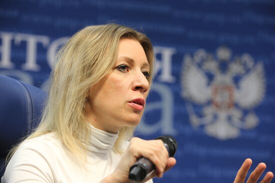 Meeting with Russian Foreign Ministry's Spokeswoman Maria Zakharova