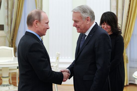 Vladimir Putin meets with French Foreign Minister Jean-Marc Ayrault