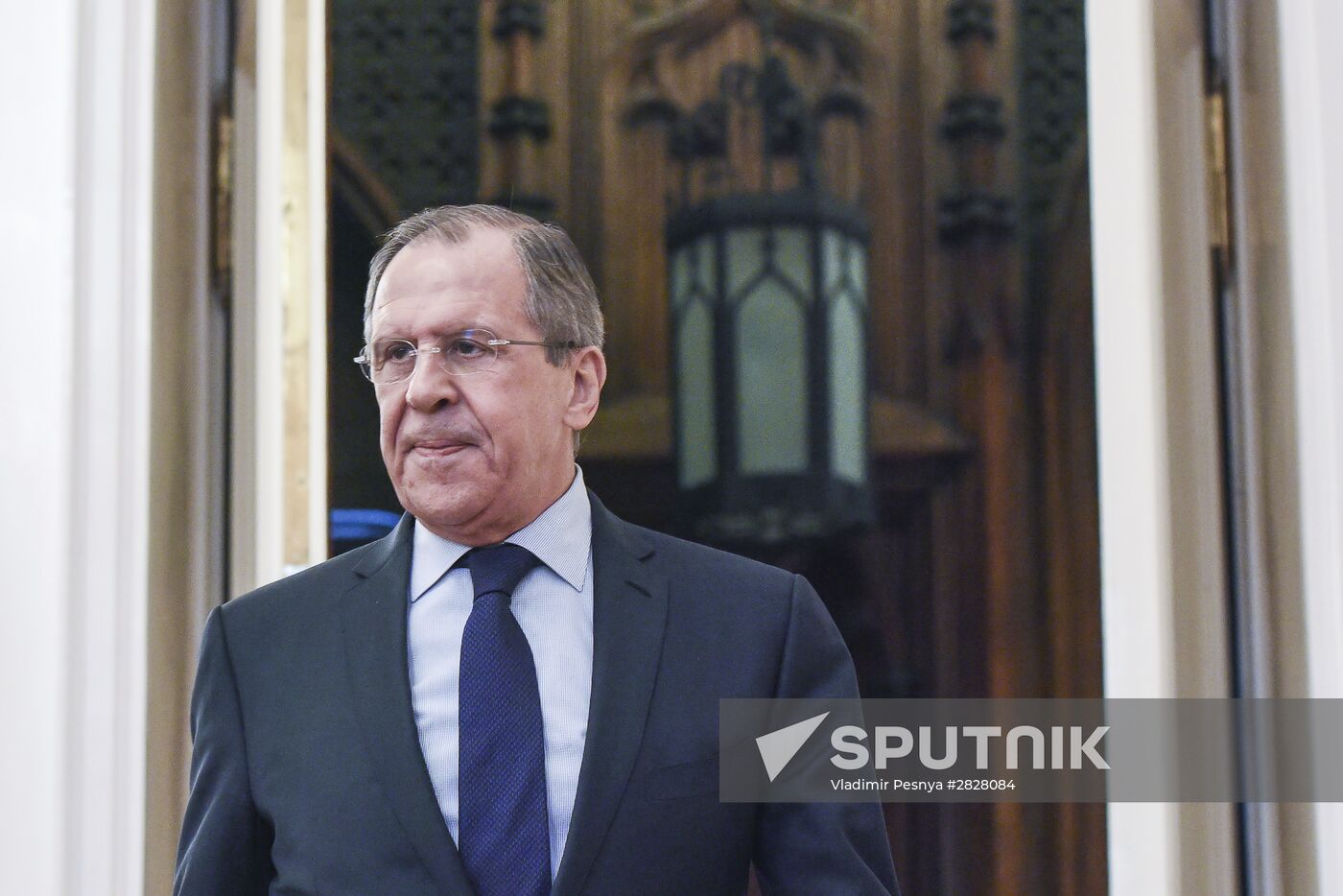 Meeting of Russian Foreign Minister Sergei Lavrov and French Foreign Minister Jean-Marc Ayrault