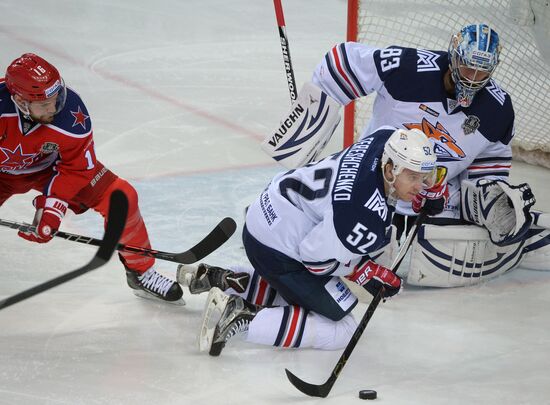 Kontinental Hockey League. CSKA vs. Metallurg Magnitogorsk