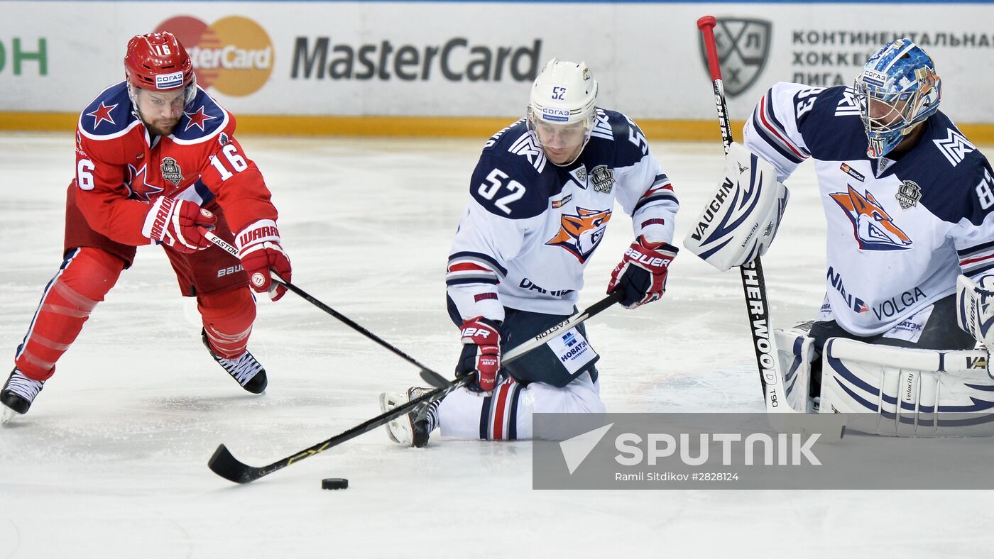 Kontinental Hockey League. CSKA vs. Metallurg Magnitogorsk