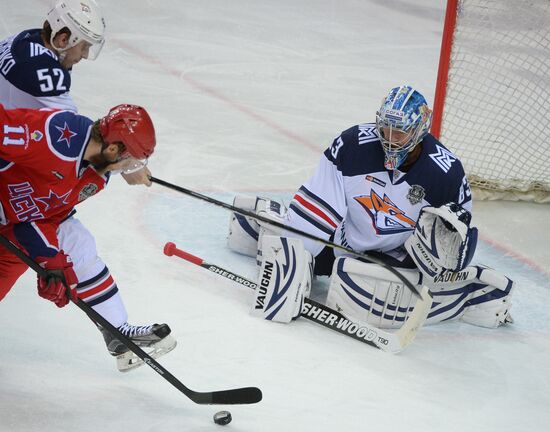 Kontinental Hockey League. CSKA vs. Metallurg Magnitogorsk