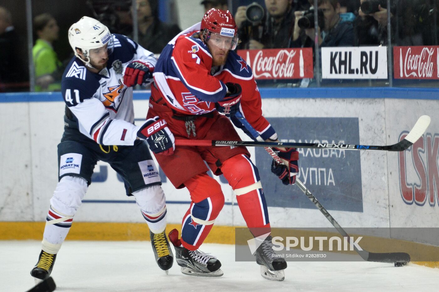 Kontinental Hockey League. CSKA vs. Metallurg Magnitogorsk