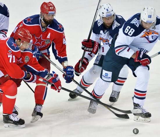 Kontinental Hockey League. CSKA vs. Metallurg Magnitogorsk