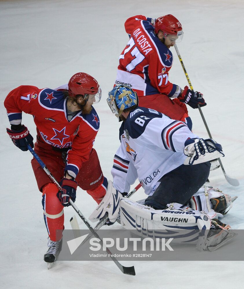 Kontinental Hockey League. CSKA vs. Metallurg Magnitogorsk