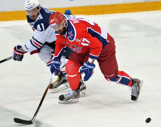 Kontinental Hockey League. CSKA vs. Metallurg Magnitogorsk