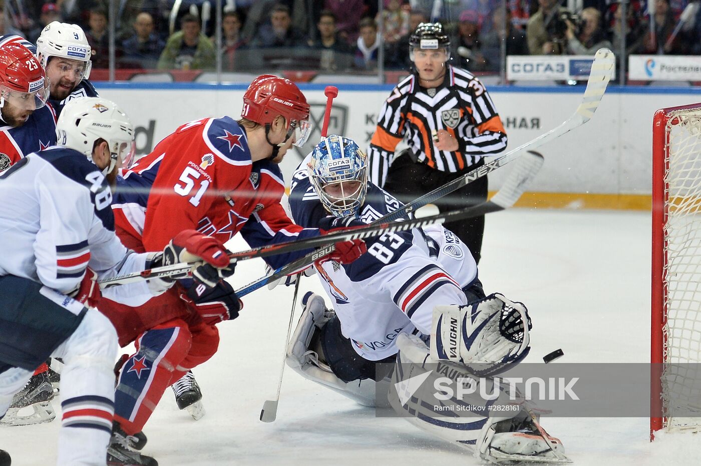 Kontinental Hockey League. CSKA vs. Metallurg