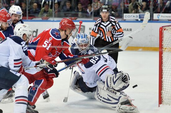 Kontinental Hockey League. CSKA vs. Metallurg